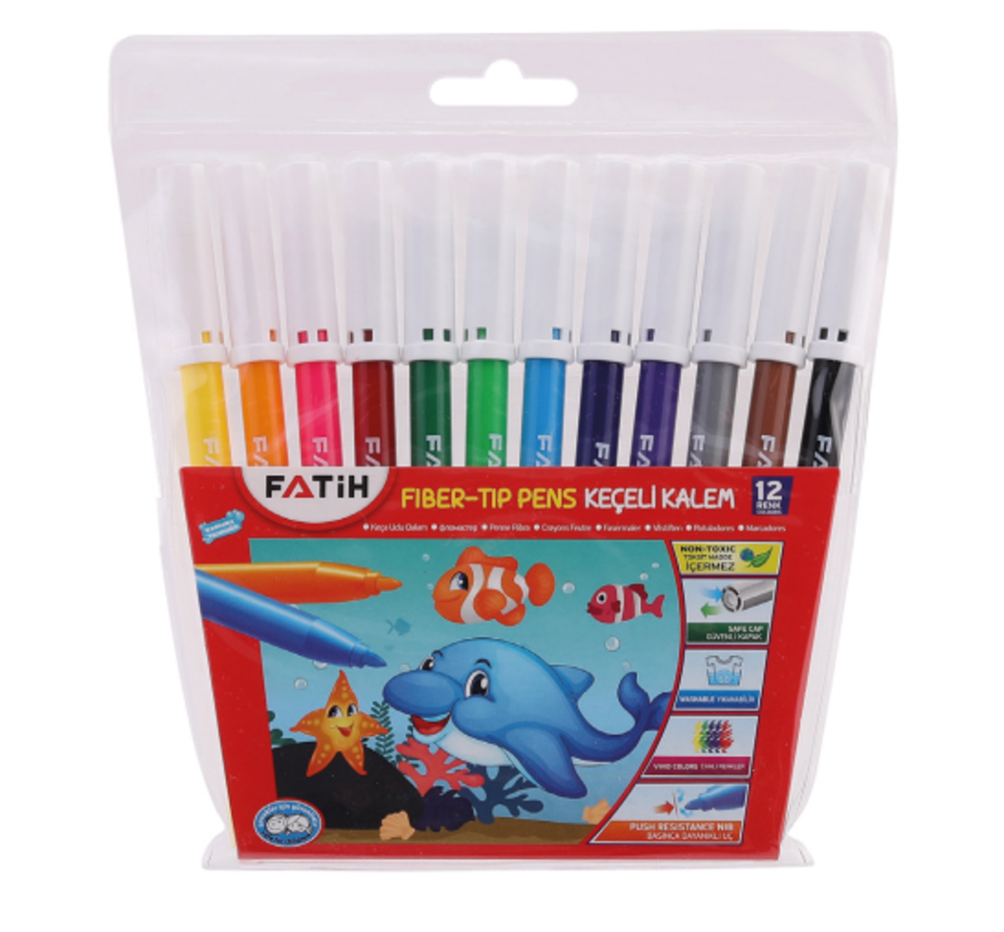 Флумастери Fatih 12 цвята
