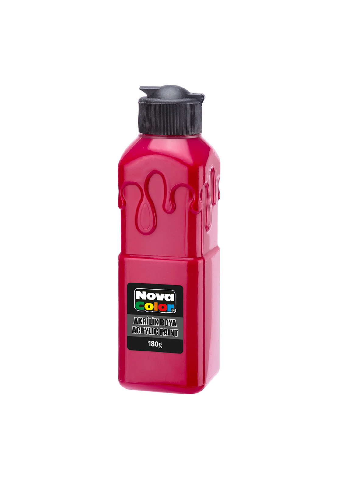 Акрилна боя 180гр. Огнено червена Nova Color
