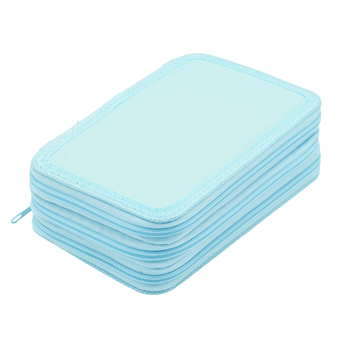 Несесер 3 ципа Лукс, Светло син