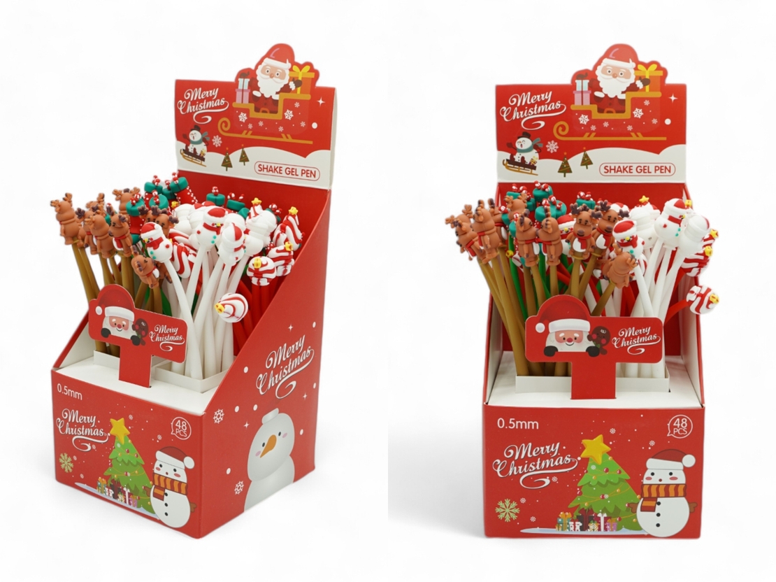 Силиконова коледна химикалка C010