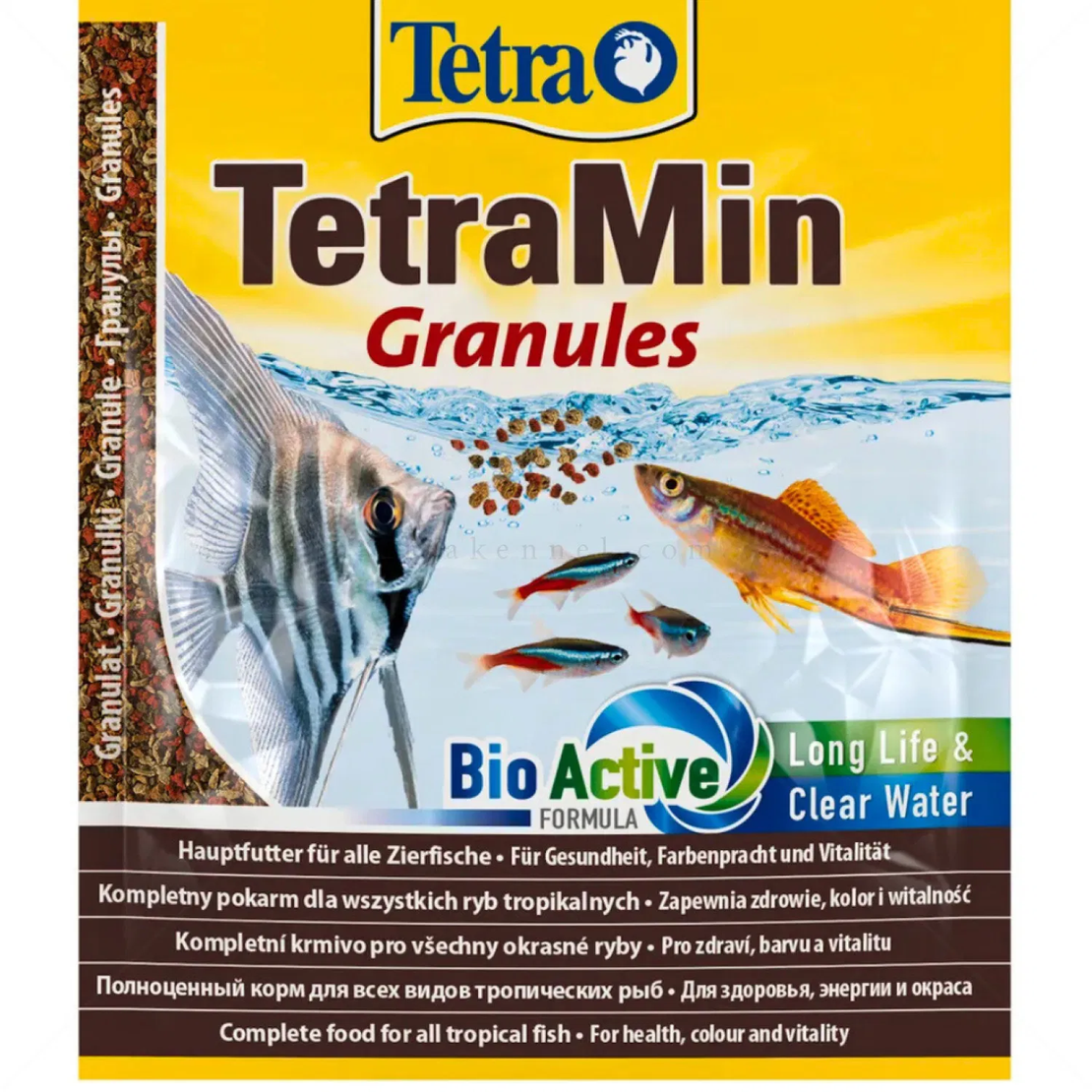 TETRA TetraMin Granules 15 гр - основна храна на гранули за всички видове декоративни риби