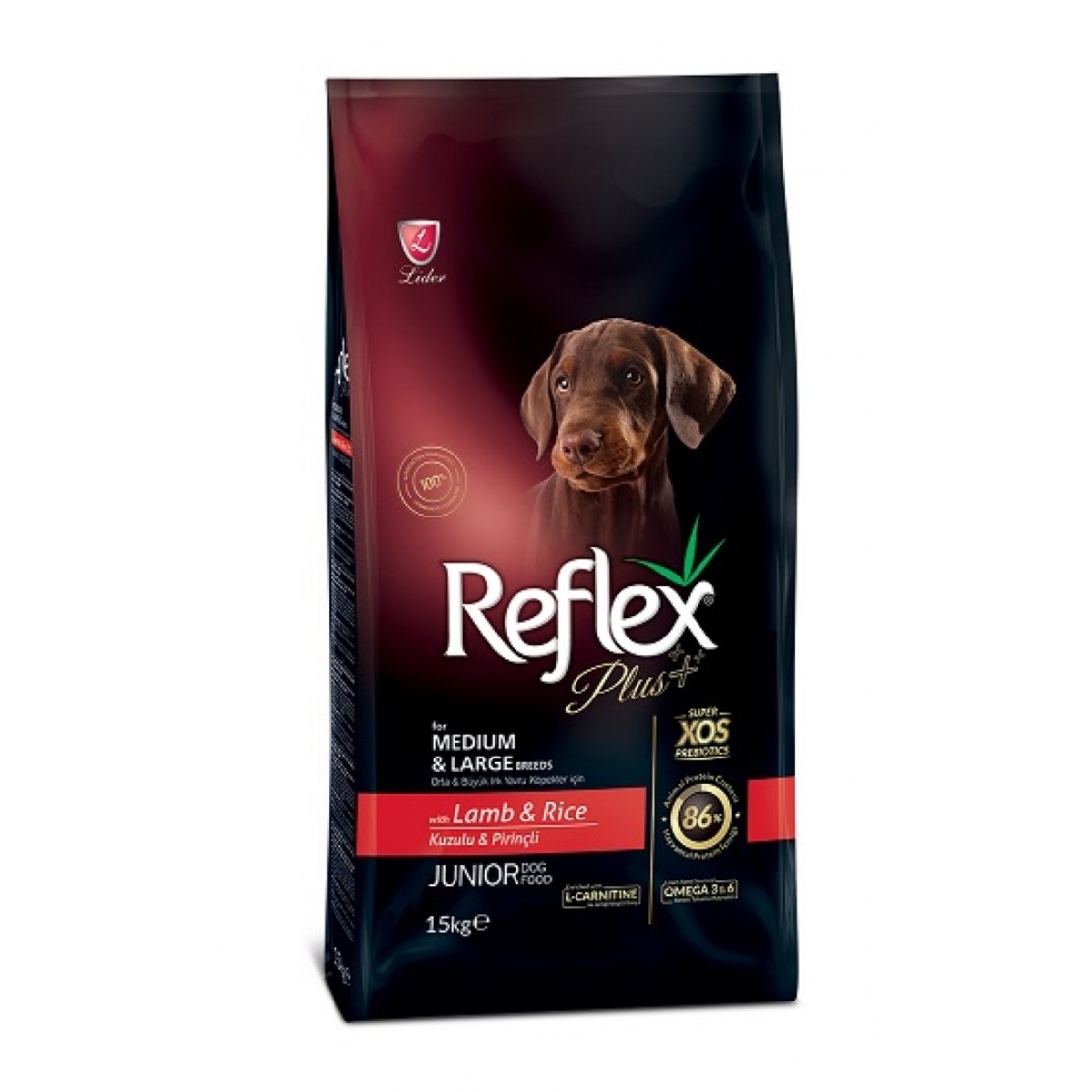 Reflex Plus Junior Medium & Large за подрастващи кучета с агнешко и ориз