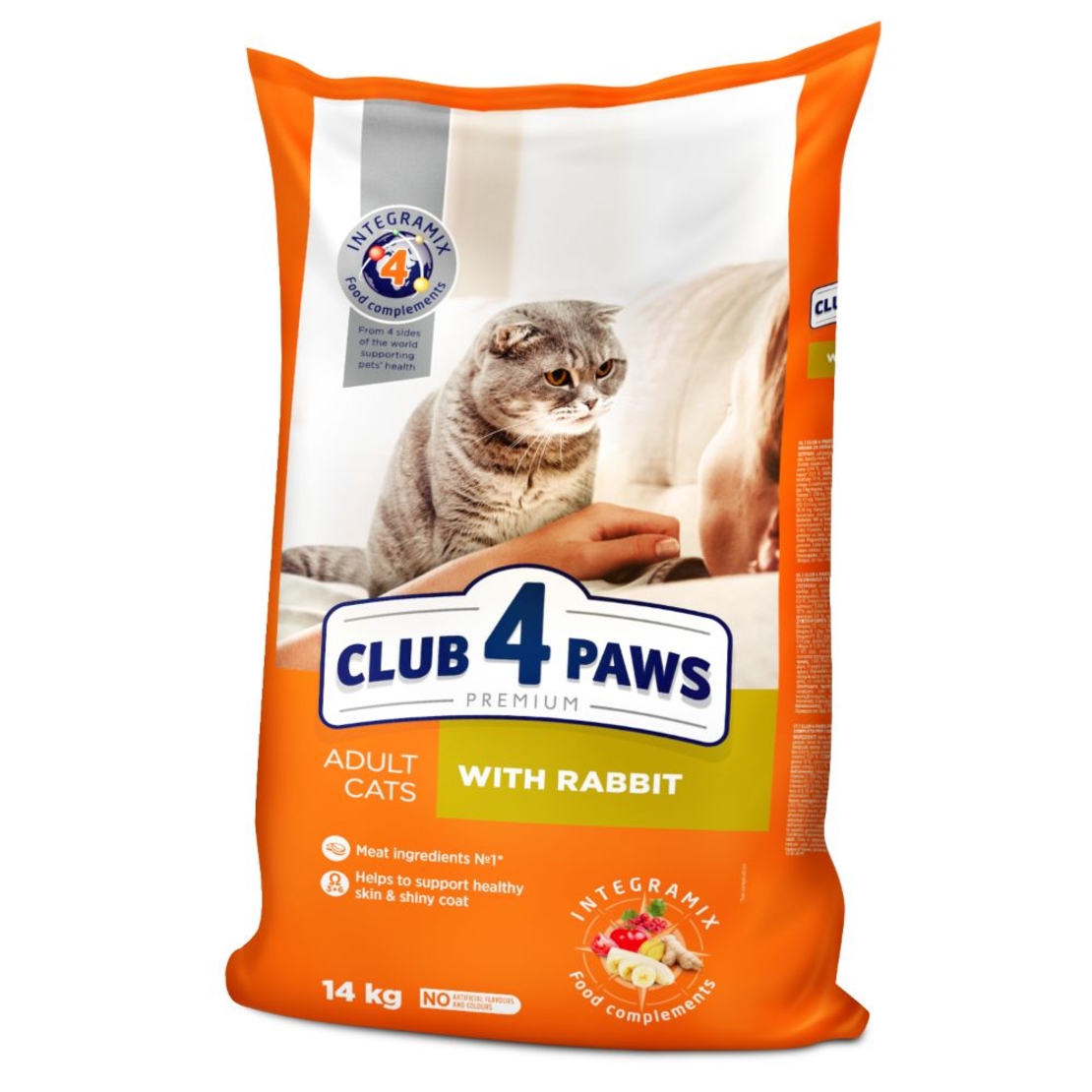 CLUB 4 PAWS ADULT RABBIT Пълноценна, премиум храна за котки