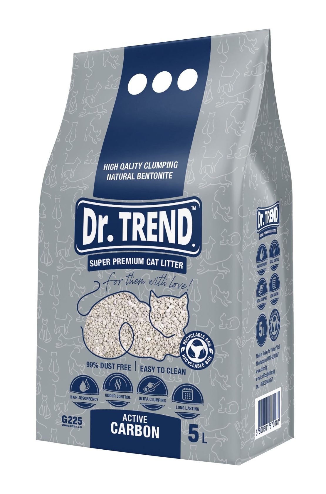 DR. TREND CAT LITTER – КОТЕШКА ТОАЛЕТНА