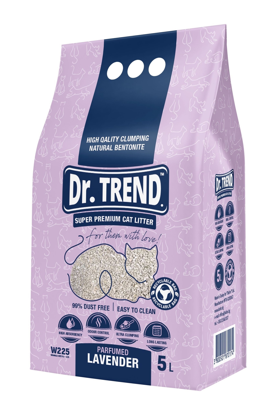 DR. TREND CAT LITTER – КОТЕШКА ТОАЛЕТНА