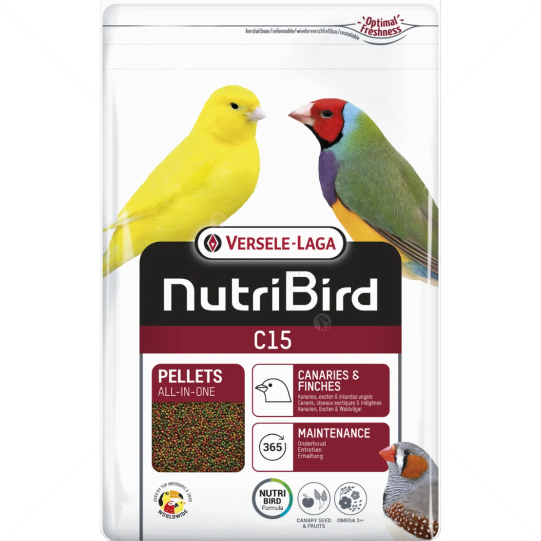VERSELE LAGA NutriBird C15 - храна за канарчета, тропически и европейски финки