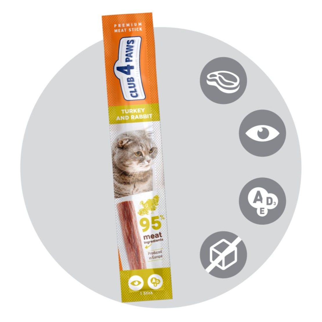 CLUB 4 PAWS CAT STICKS - Лакомство за котка