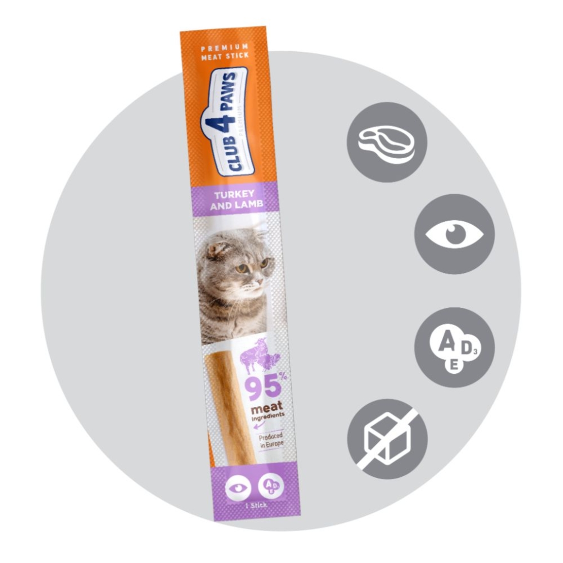 CLUB 4 PAWS CAT STICKS - Лакомство за котка