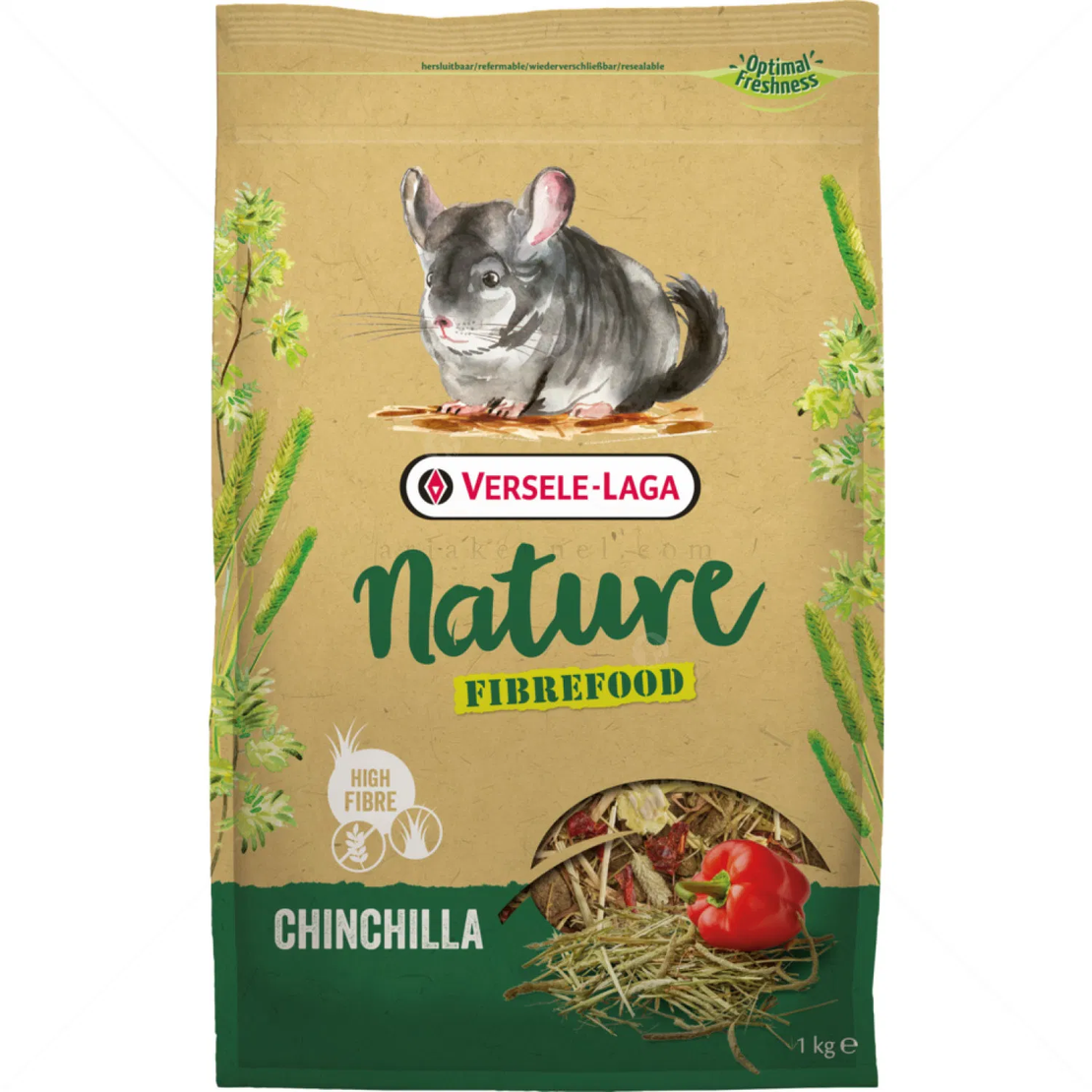 VERSELE LAGA Nature Fibrefood Chinchilla - рана за добро храносмилане, възрастни и капризни чинчили
