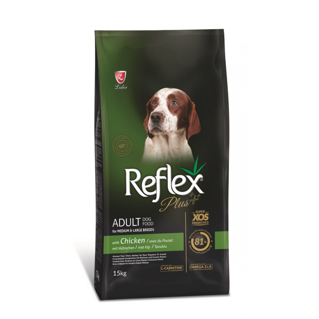 Reflex Plus Adult Dog Medium & Large с пиле