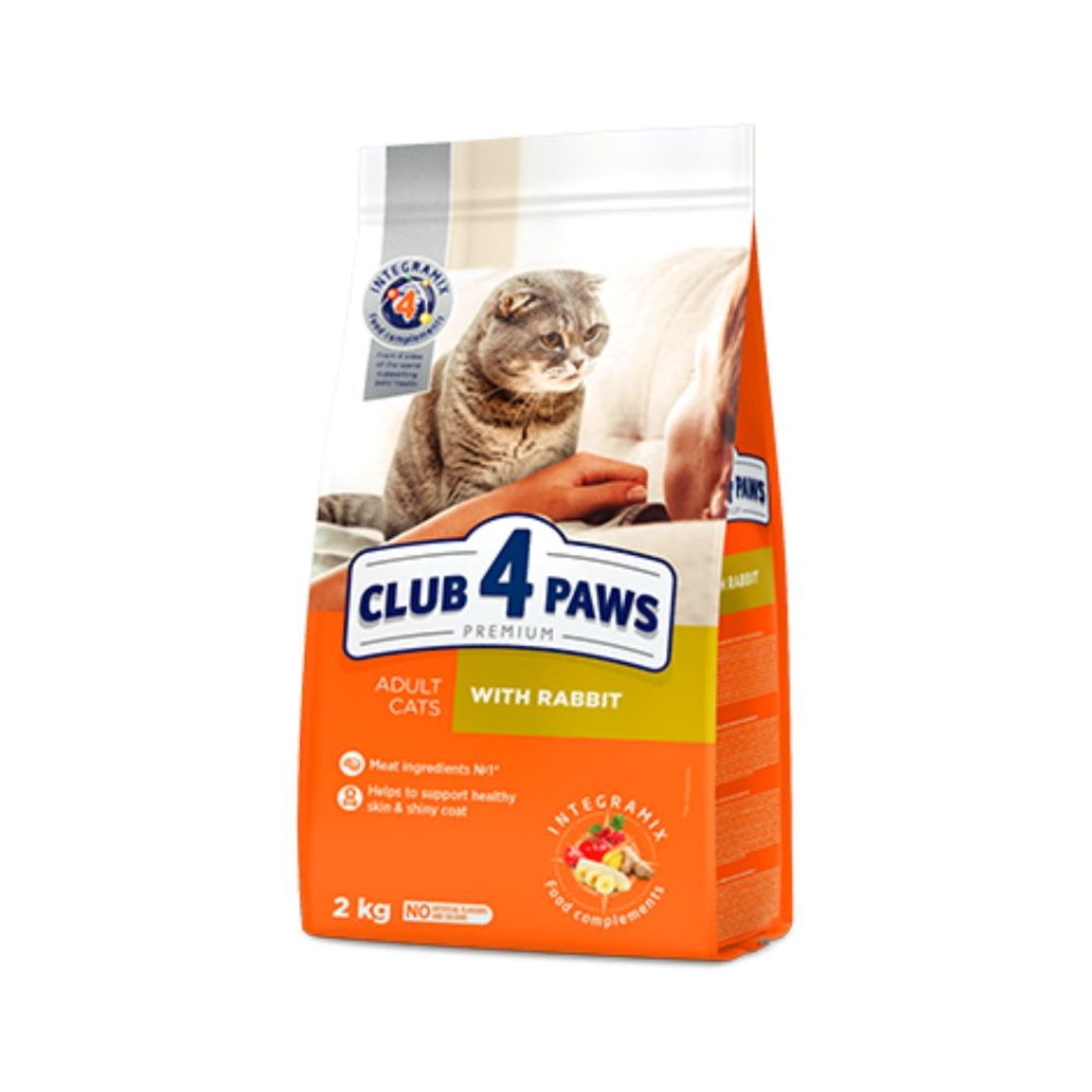 CLUB 4 PAWS ADULT RABBIT Пълноценна, премиум храна за котки