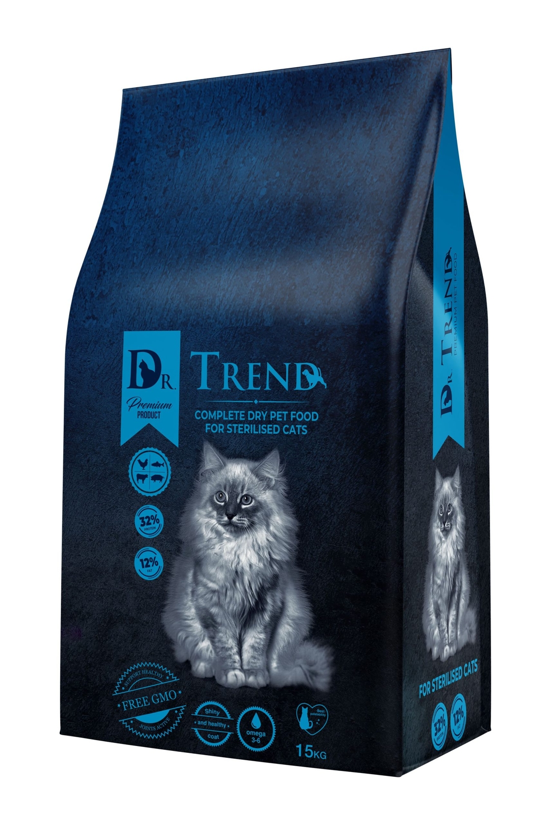 DR. TREND STERILISED 15 KG – ХРАНА ЗА КАСТРИРАНИ КОТКИ