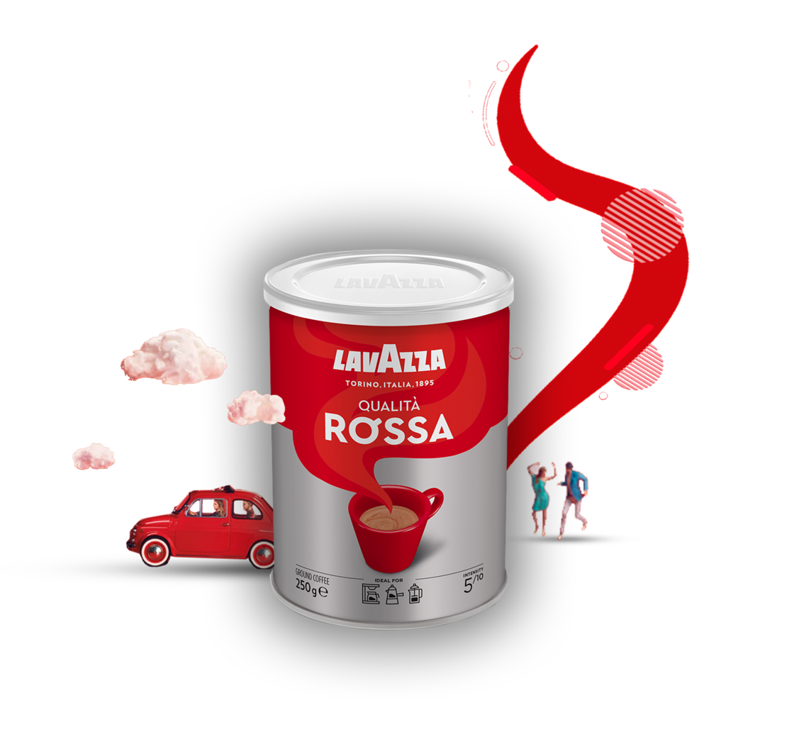Лаваца Куалита Роса смляно метална кутия 250гр.