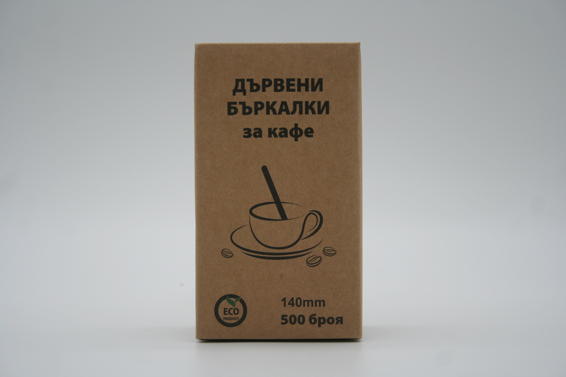 Дървени бъркалки 140 мм (500 бр.)