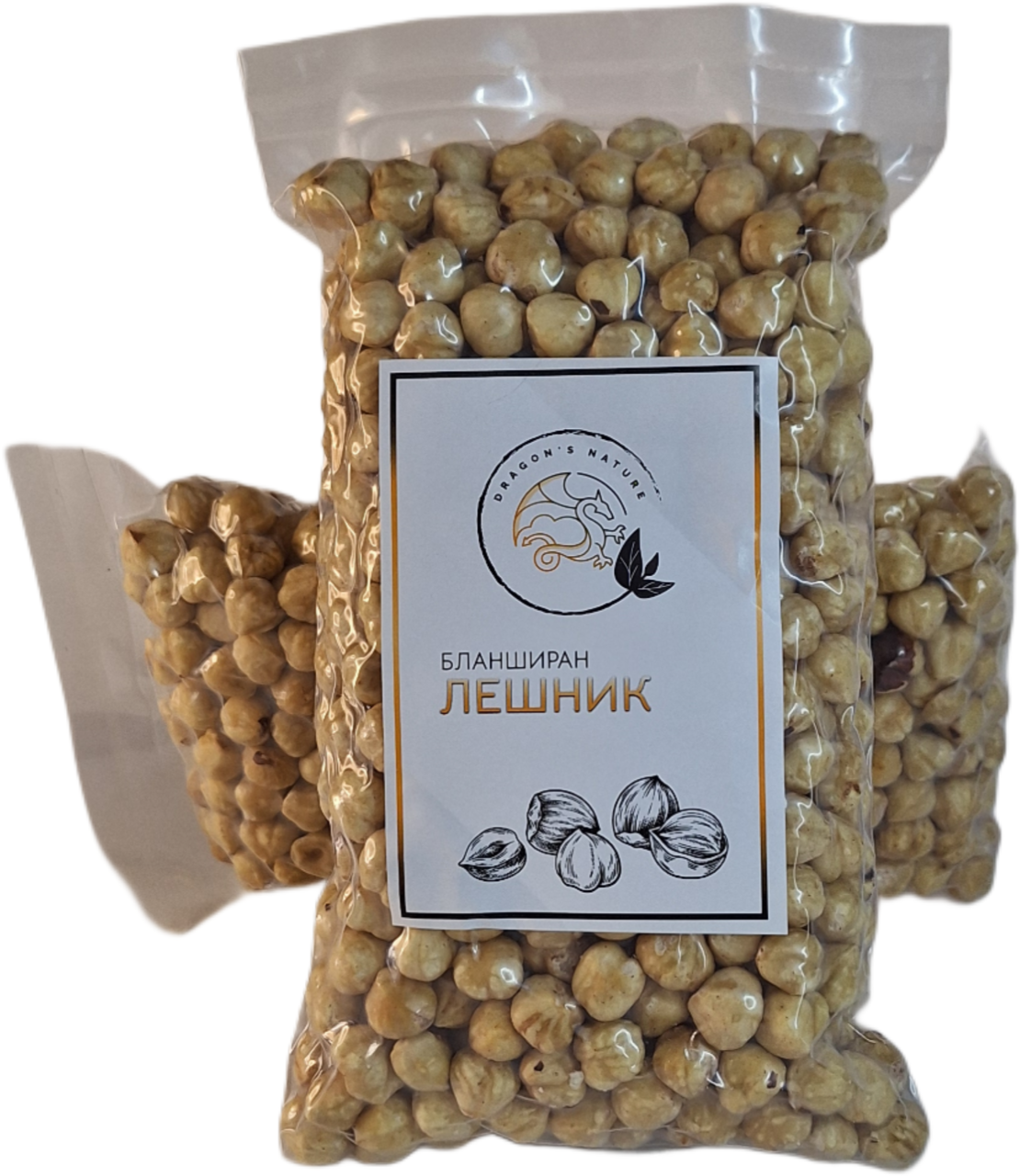 Печен бланширан лешник (без сол)
