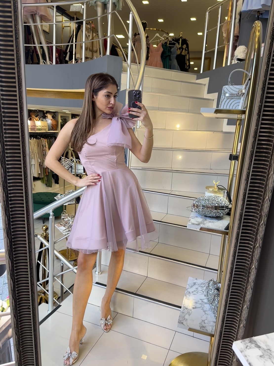 Рокля Амелия розова