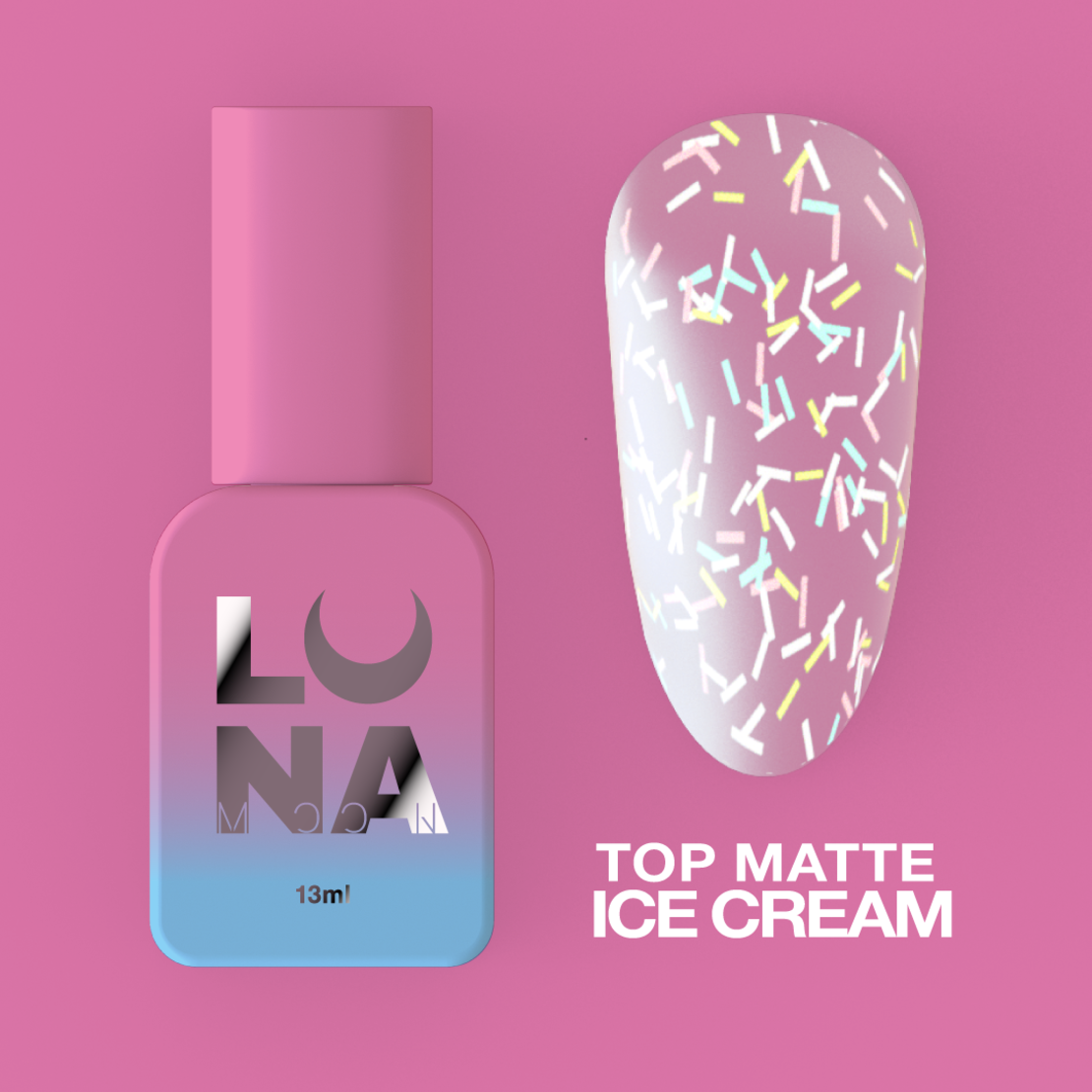 Топ лак Ice crem Matte