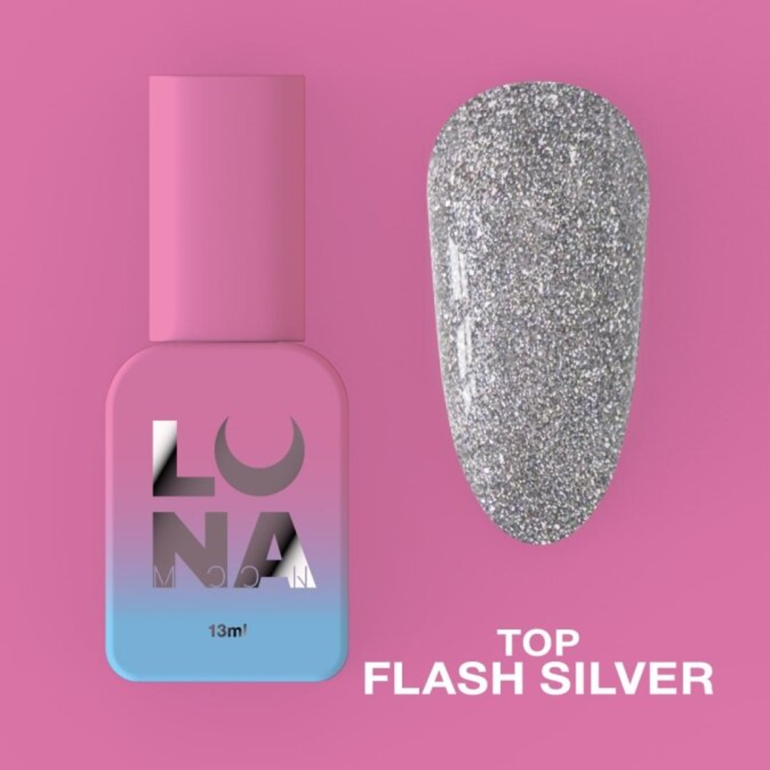 Топ лак Flash Silver