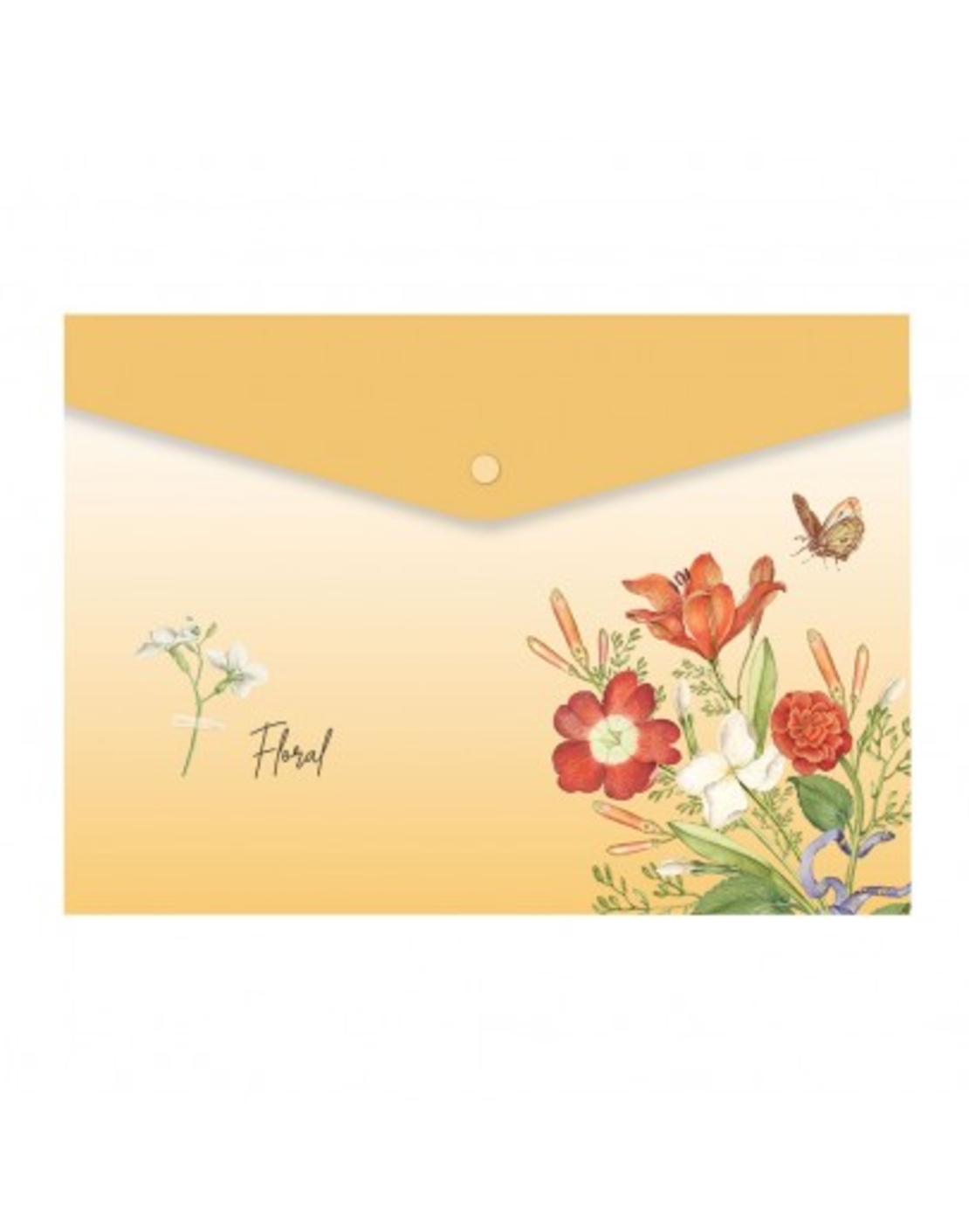 Папка с копче, A4, PP, Floral