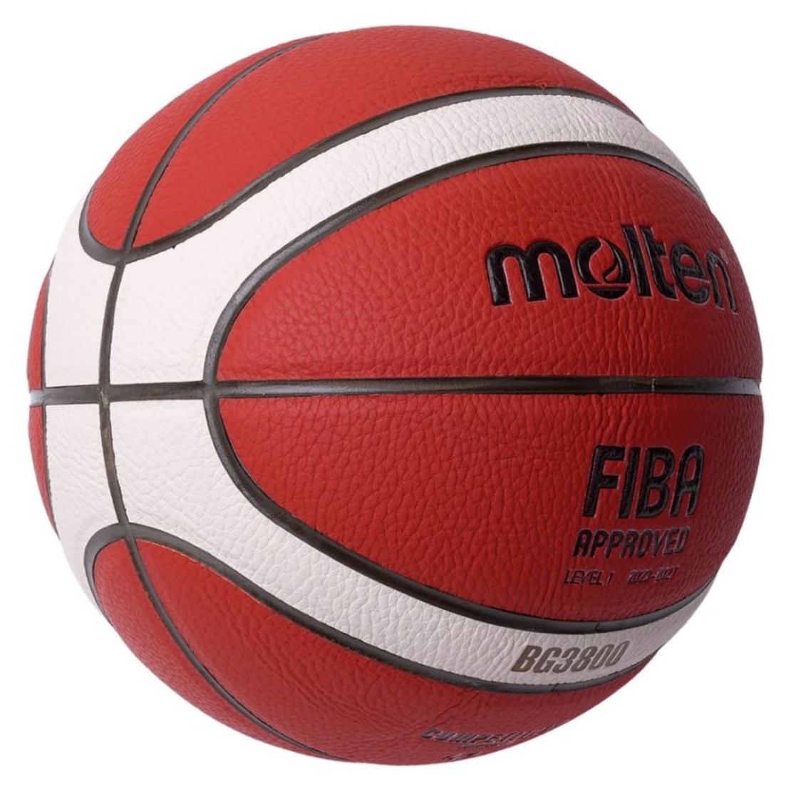Баскетболна топка Molten B5G3800, FIBA Approved, Кожена, Размер 5