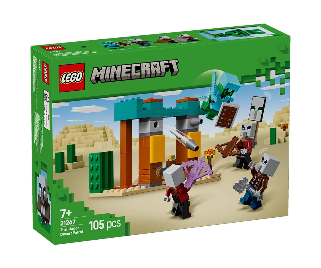 LEGO® Minecraft™ 21267 - Пустинният патрул на злобарите