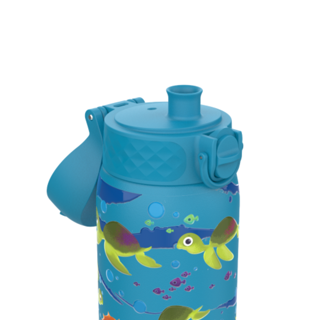 Бутилка за вода Ion8 Print, метална, 400ml, Sea Turtle