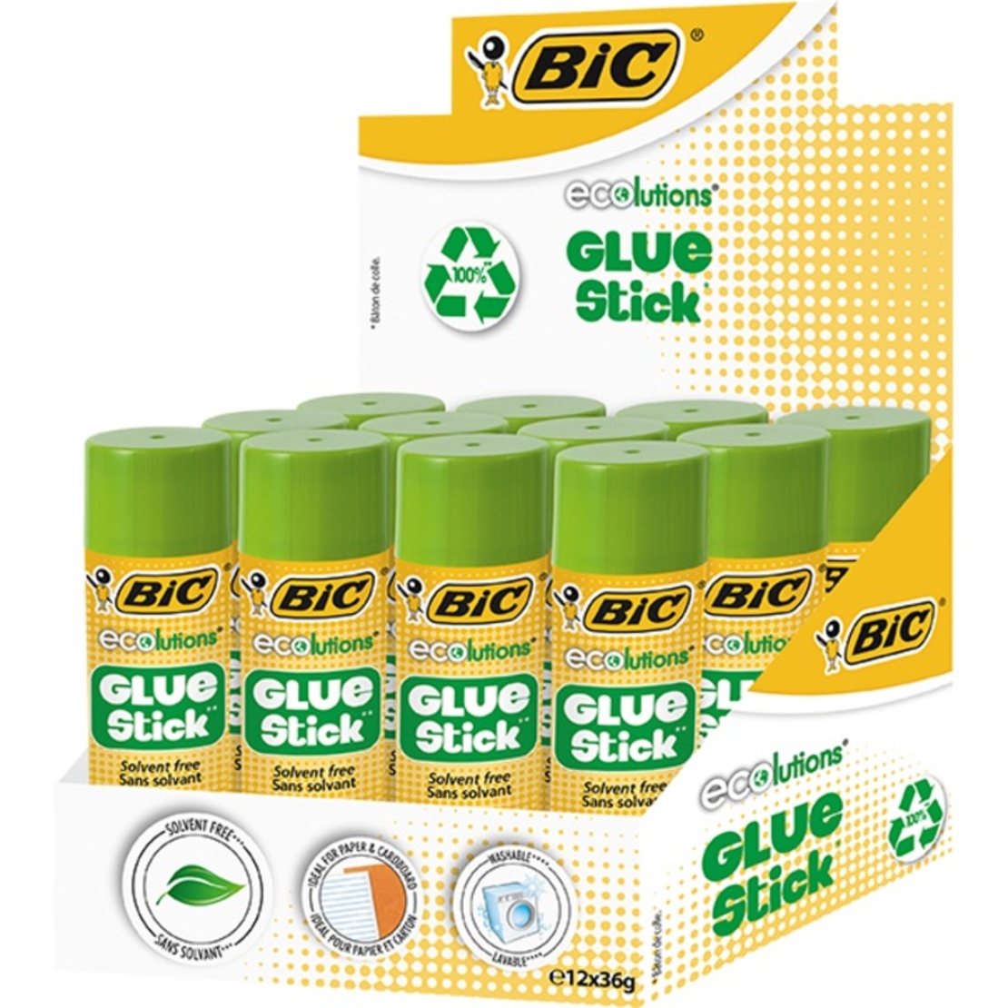 Сухо лепило BIC ECO, 36 гр
