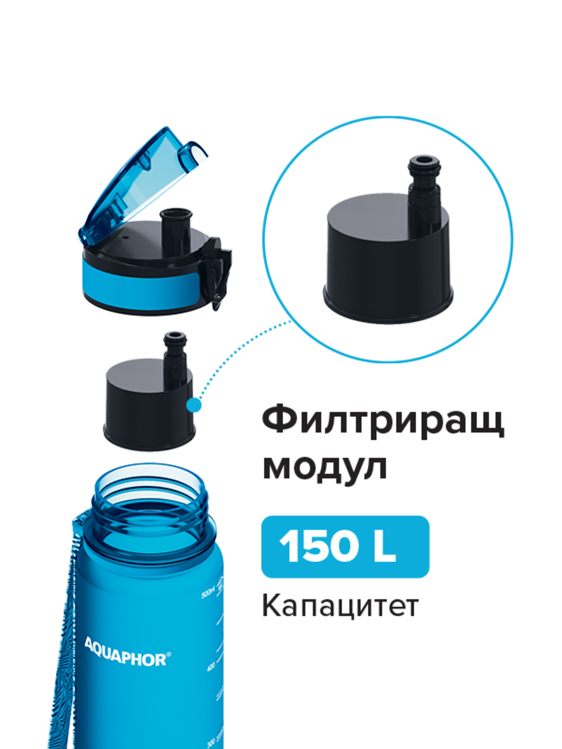 Филтрираща бутилка City 500ml