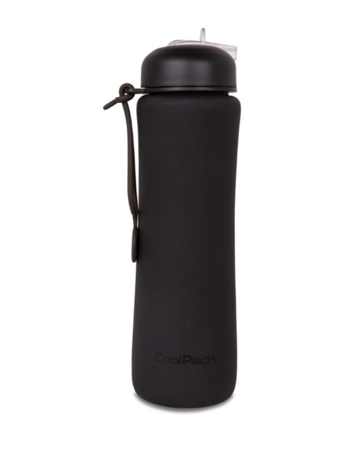 Сгъваема силиконова бутилка COOLPACK - PUMP - rpet BLACK