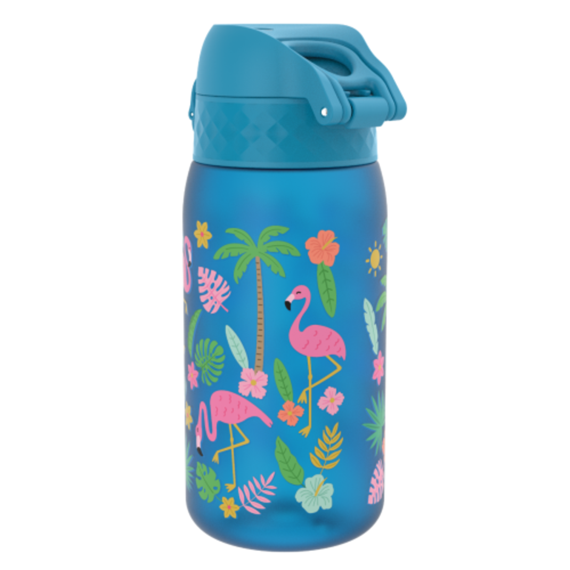 Бут. за вода Ion8 Print, рециклирана пластмаса, 350ml, Flamingos