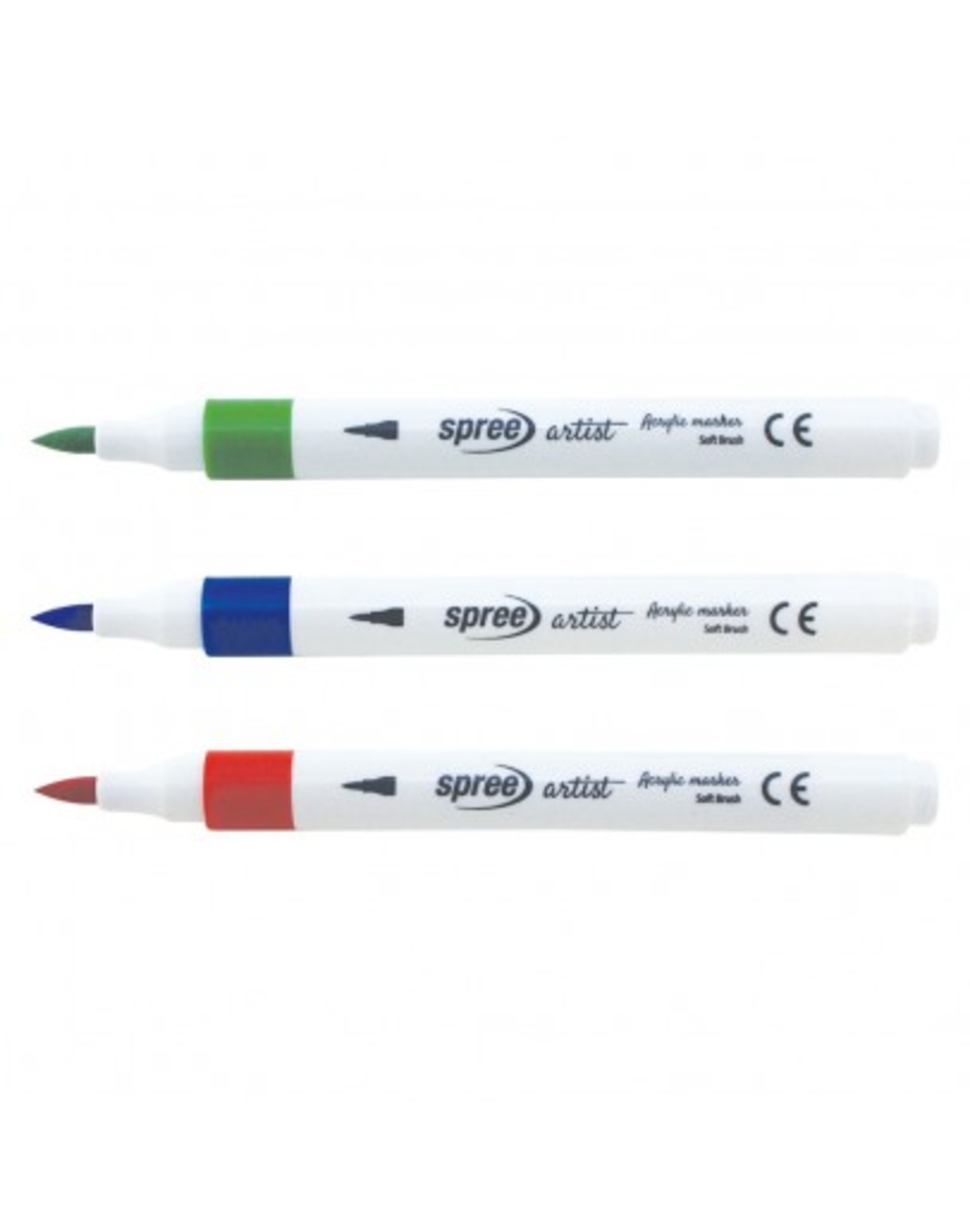 Маркери акрилни Artist Soft Brush, 24 цвята в PP кутия