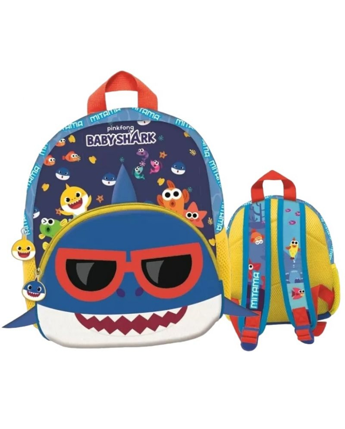 Раница за детска градина Mitama Baby Shark - Синя, 1 отделение