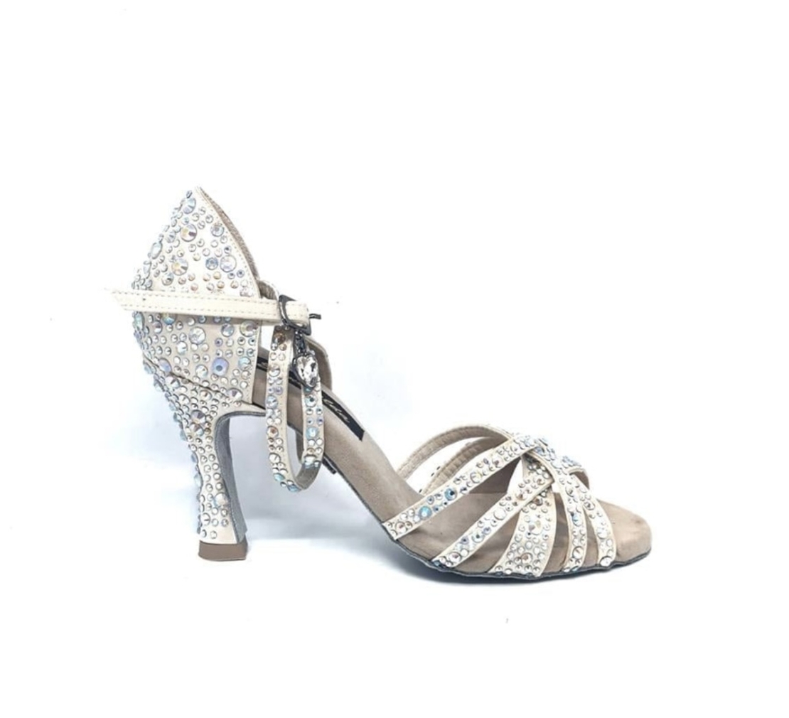 Rhinestone Shoes White