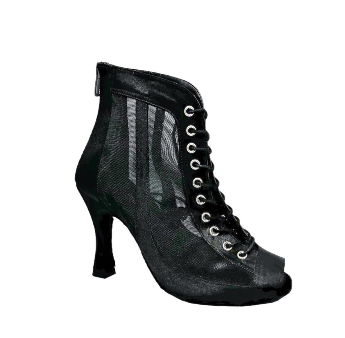 Black Saten Boots