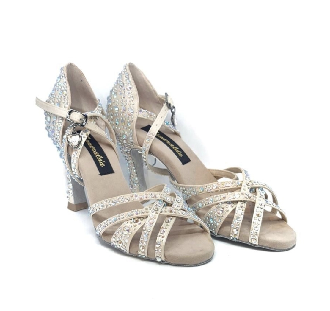 Rhinestone Shoes White