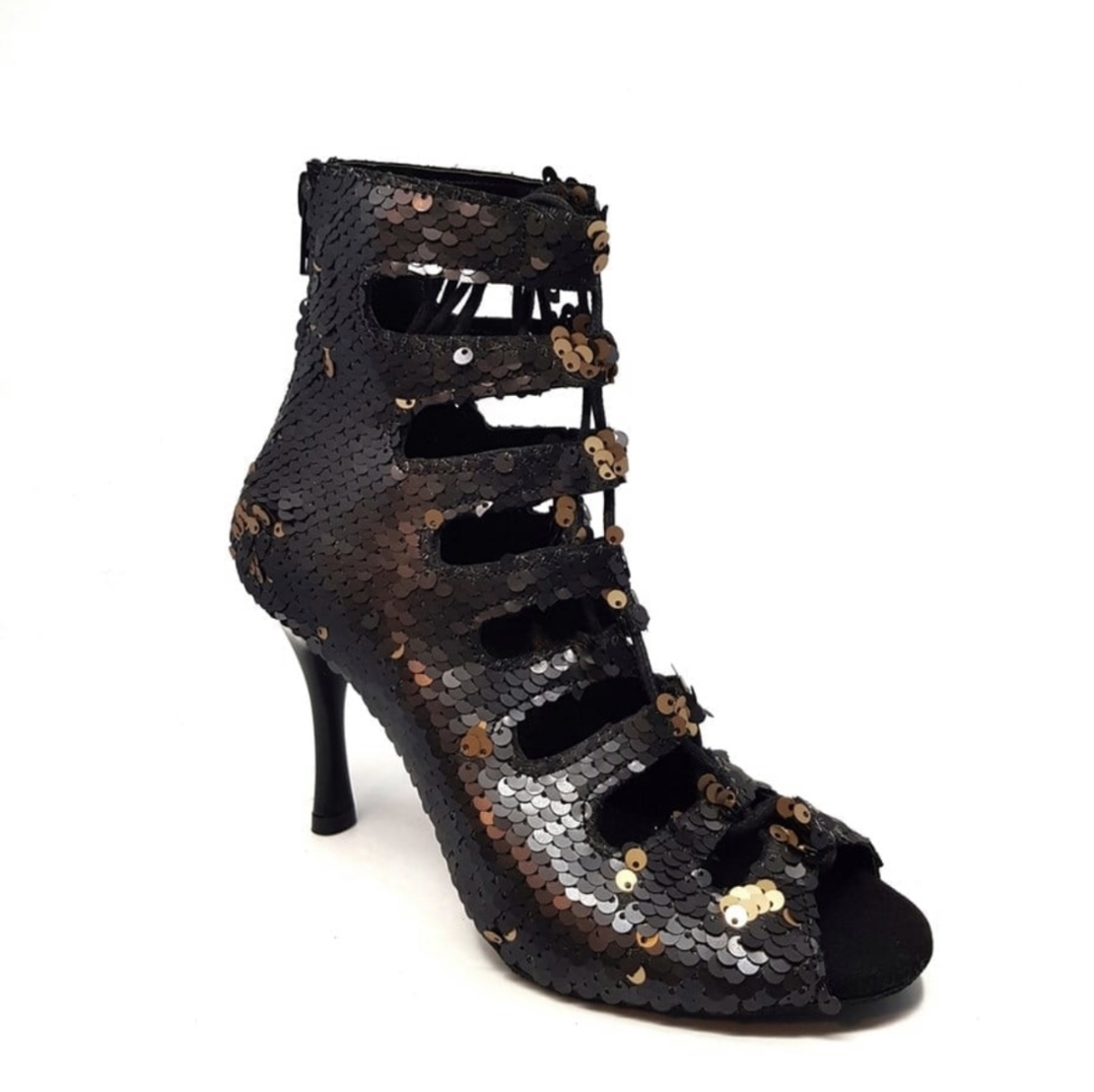 Brown Sequin Boots
