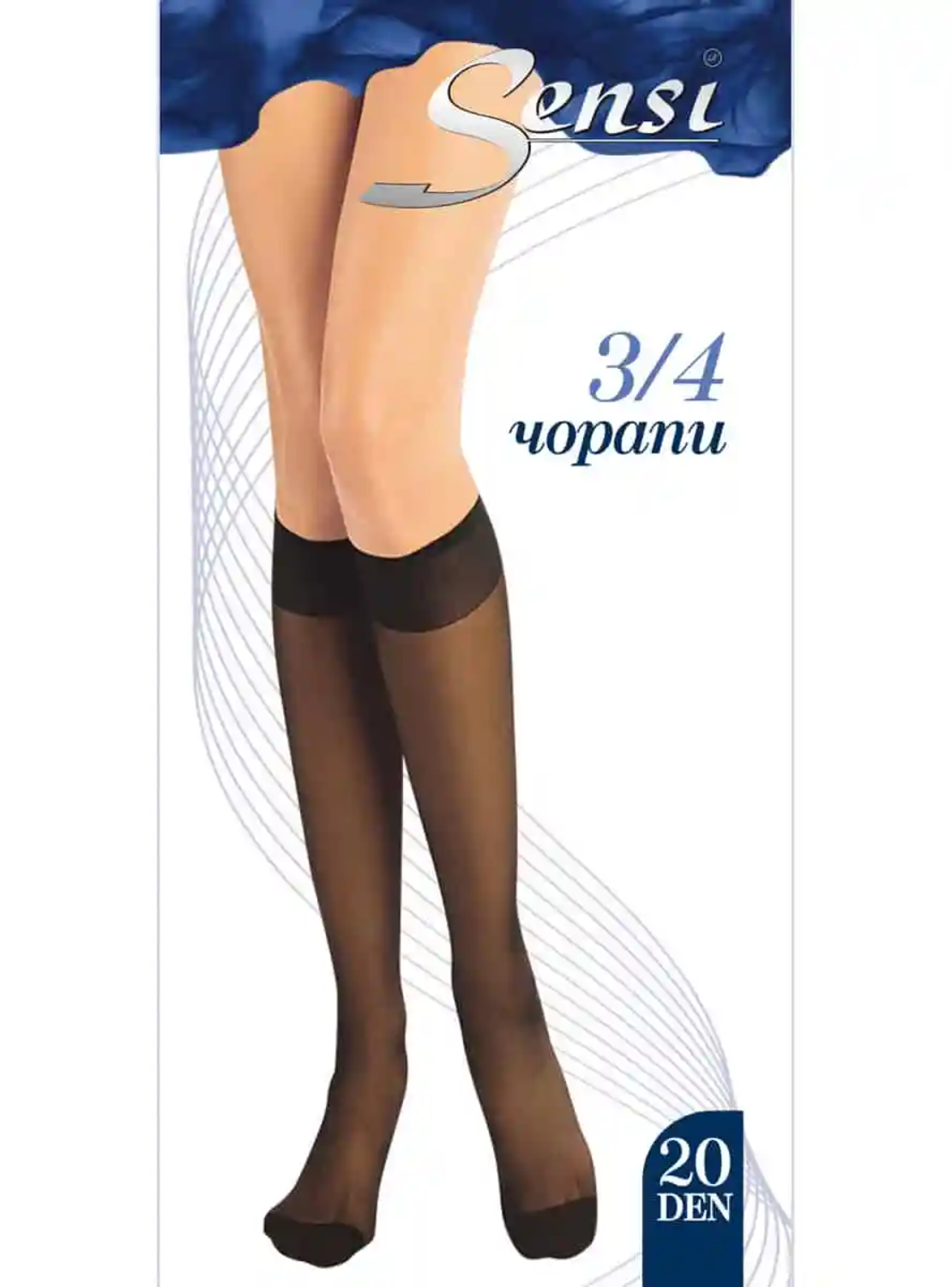 3/4 обикновени чорапи