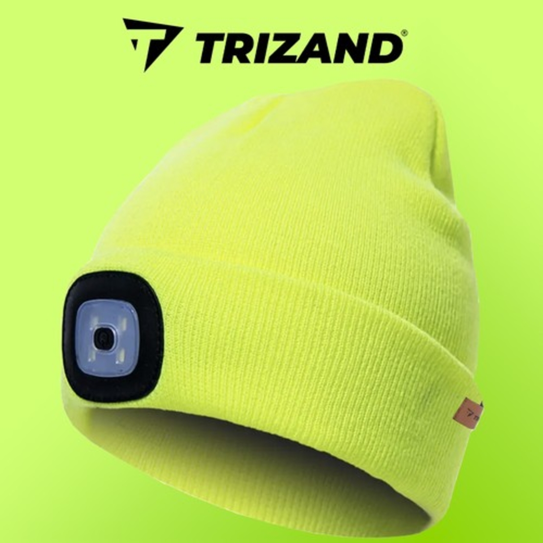 Зимна шапка с фенерче - жълт Trizand 22664