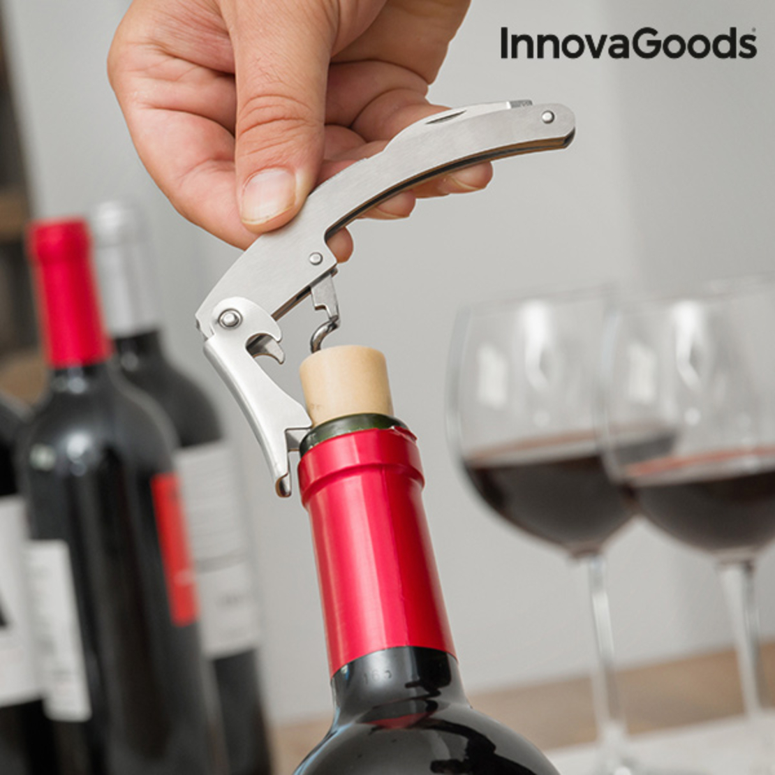 Кутия за Бутилка за Вино InnovaGoods (5 части)