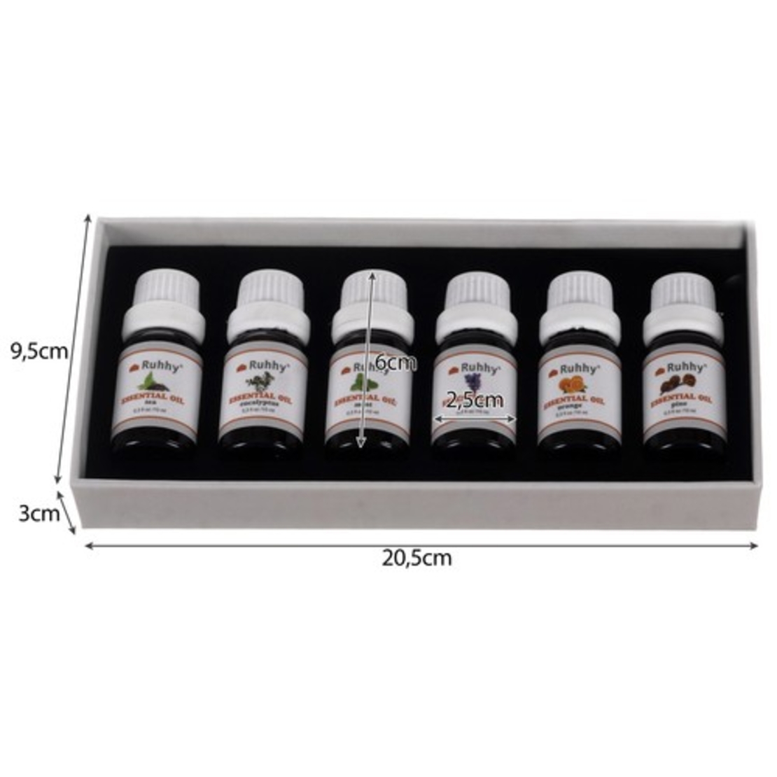 Етерично масло - комплект от 6 бр. 10 ml Ruhhy 21939