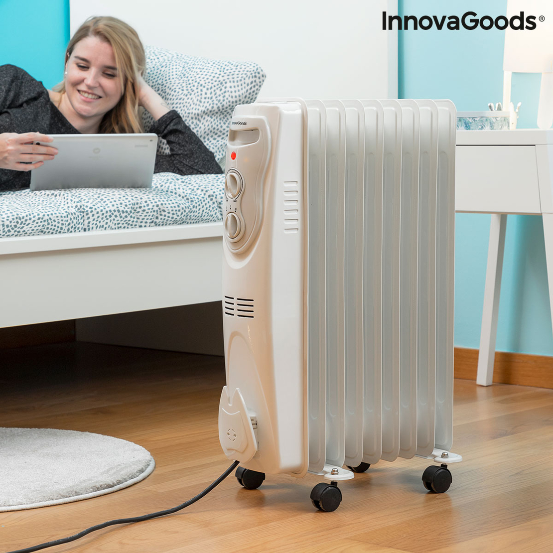 Маслен радиатор Oinine InnovaGoods 2000 W (9 ребра)