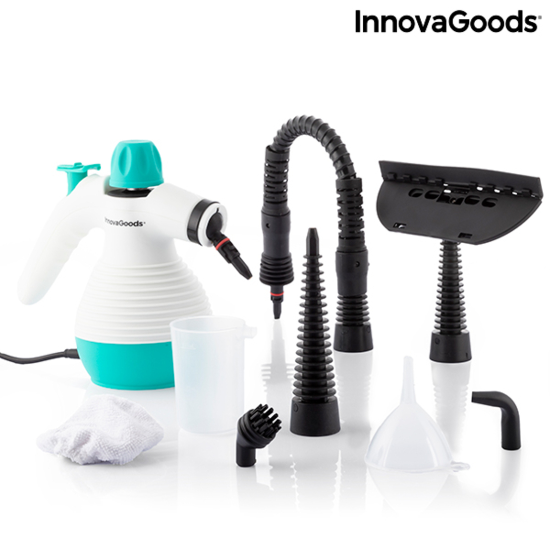 Многофункционален ръчен изпарител с аксесоари 9 в 1 Steany InnovaGoods 0,35 L 3 Bar 1000W