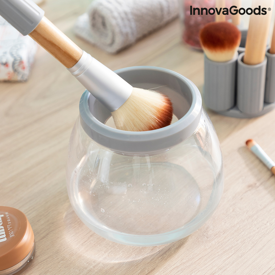 Уред за Автоматично Почистване и Сушене на Четки за Грим Maklin InnovaGoods