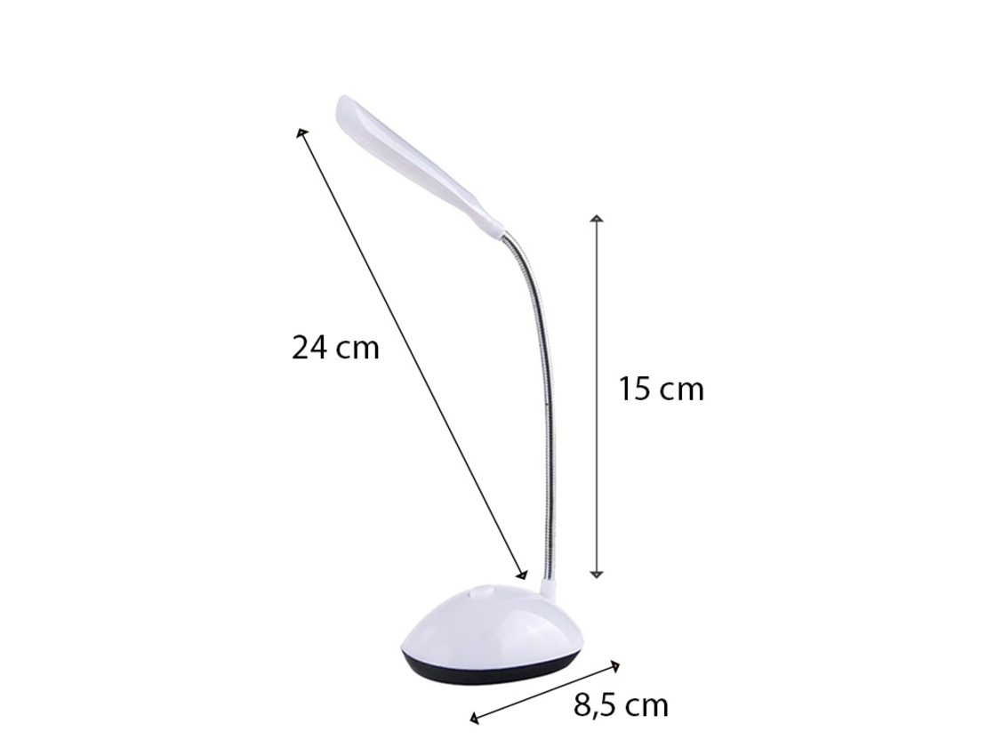 4 LED ученическа настолна лампа, нощна бяла