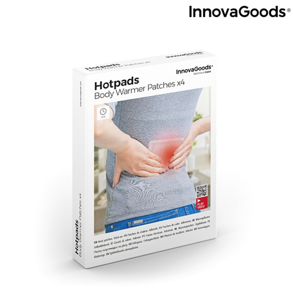 Лепилни подложки за загряване на тяло Hotpads InnovaGoods (опаковка от 4)