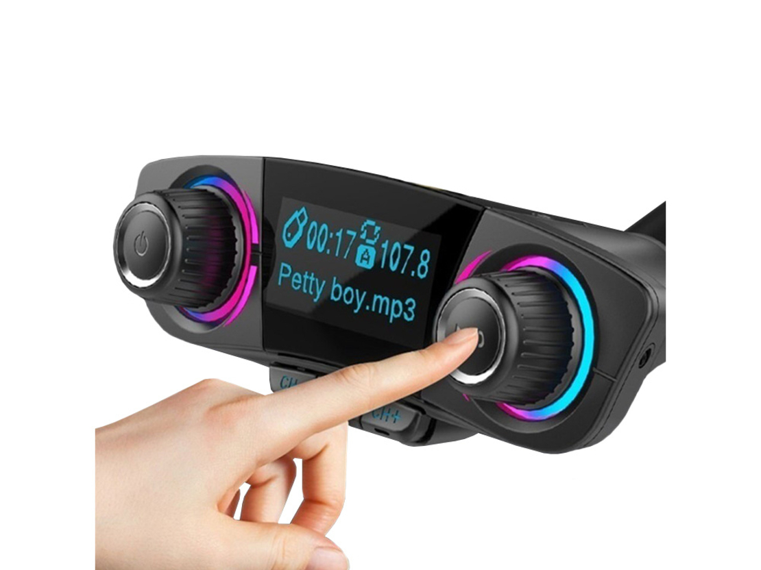 Fm предавател bluetooth usb 5.0 многофункционален 8 в 1