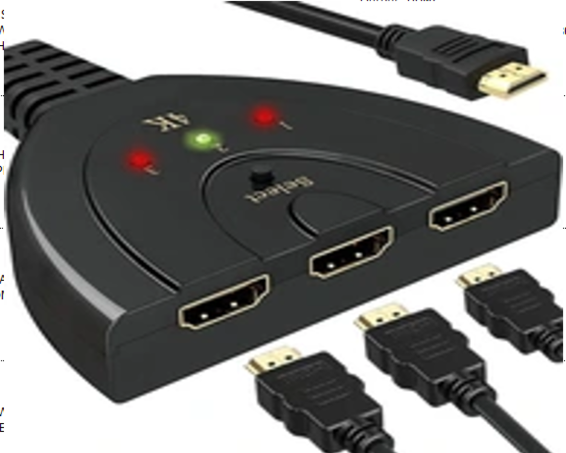 3IN1 HDMI СПЛИТЕР 50CM (250)