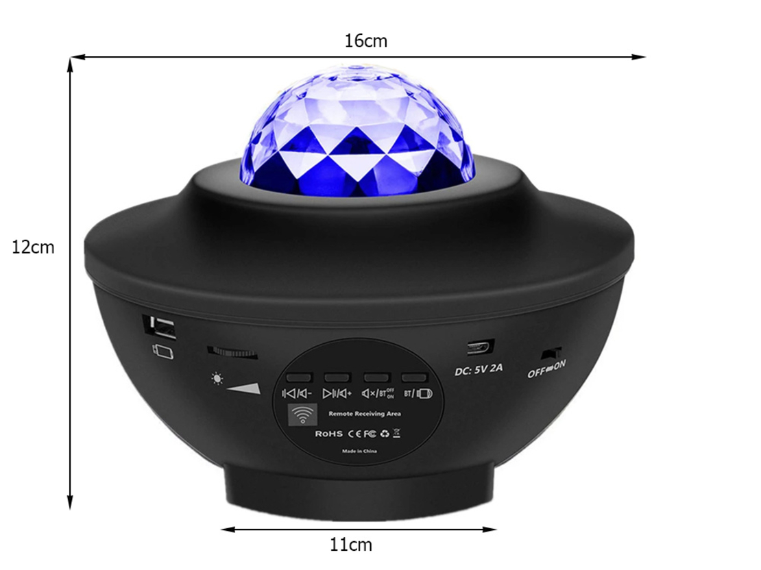 Звезден проектор led нощна лампа rgb + дистанционно управление