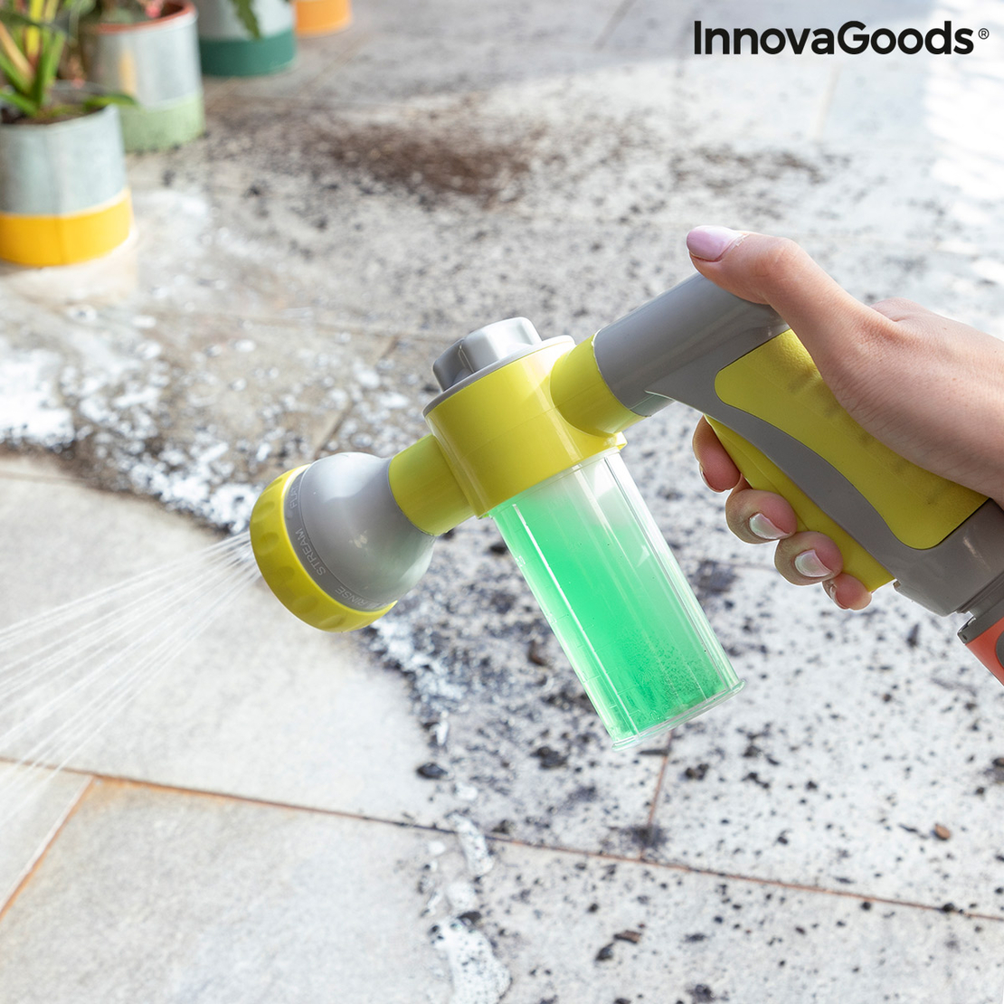 Воден Пистолет под Налягане с Резервоар 8 в 1 Dariegger InnovaGoods