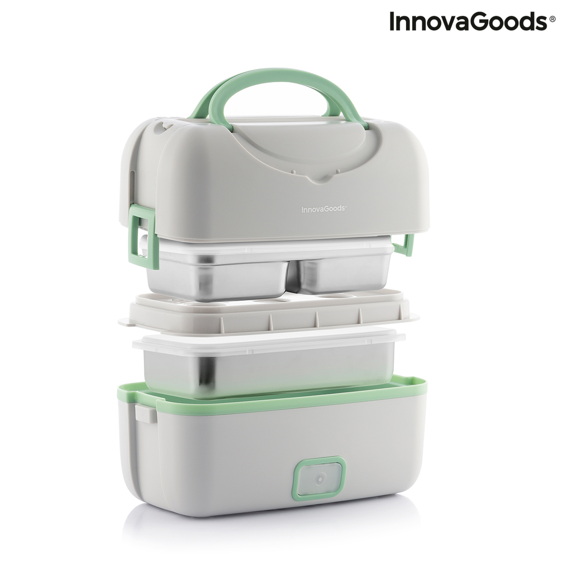Електрическа кутия за обяд 3 в 1 с рецепти Beneam InnovaGoods